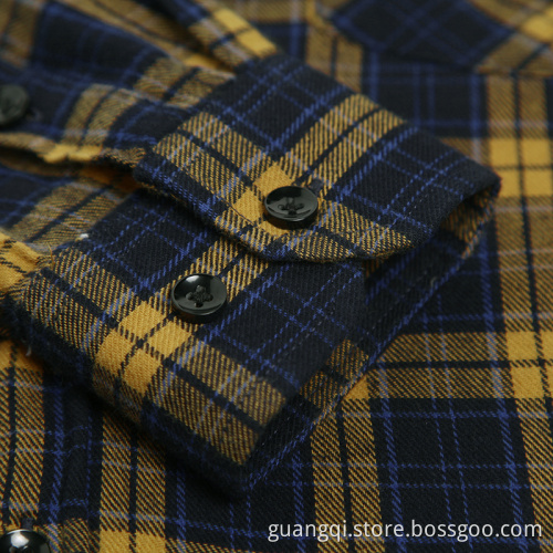 Comfortable and breathable 100% cotton flannel shirt